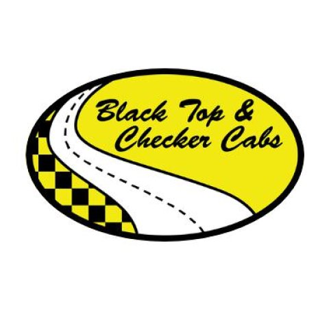 Black Top Checker Cabs Logo