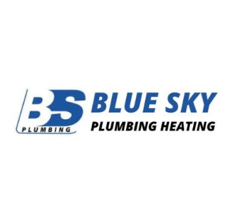 Blue Sky Plumbing Heating Drainage Logo